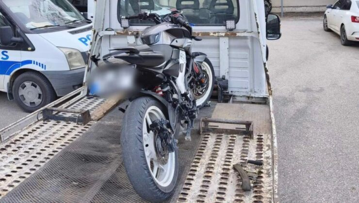 “Dur” ihtarına uymayan motosikletliye ve sahibine 285 bin lira ceza