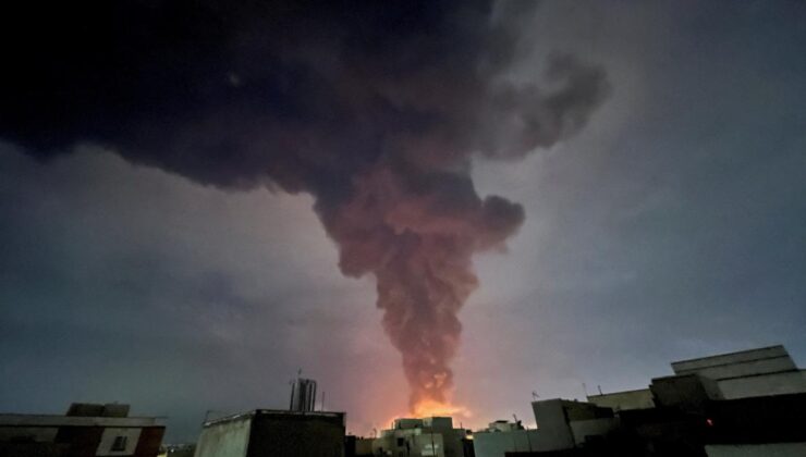 Tahran’da petrol depoları hedef alındı