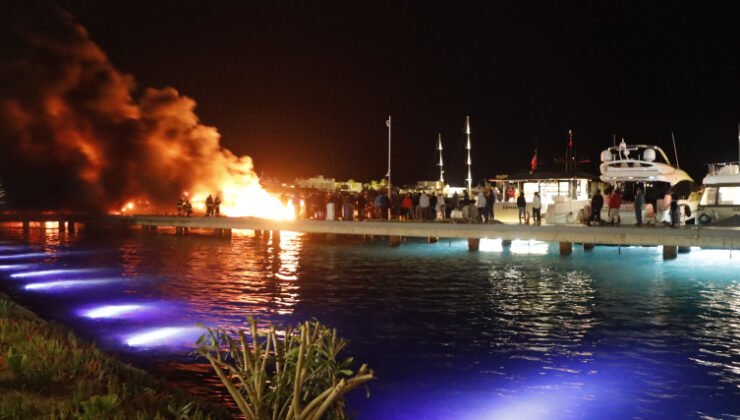Bodrum marinada yangın: 8 motoryat etkilendi