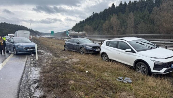 Anadolu Otoyolu’nda 9 araç kazaya karıştı