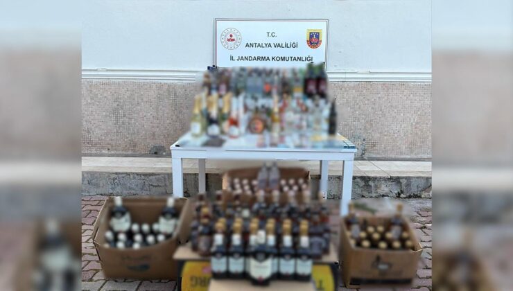 Antalya’da kaçak alkole geçit yok: 1150 litre ele geçirildi