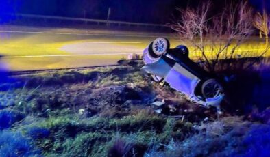 Diyarbakır yolunda otomobil takla attı: 2 yaralı