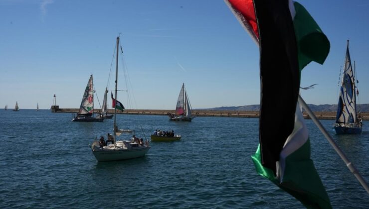 İsrail basını: Uluslararası sularda Küresel Sumud Filosu'na müdahaleye başlandı