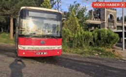 Diyarbakır’da eski belediye otobüsü faciaya ramak kala durdu
