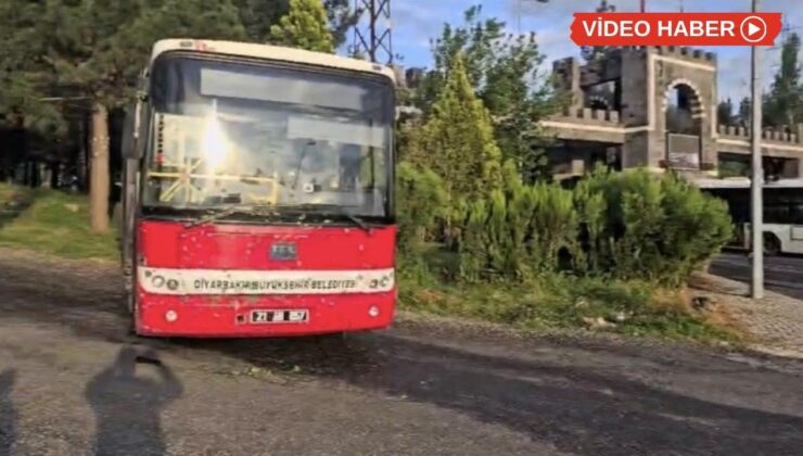 Diyarbakır’da eski belediye otobüsü faciaya ramak kala durdu