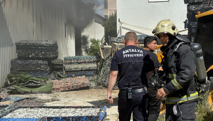 Antalya’da depo yangını
