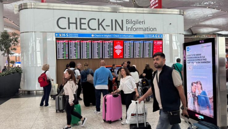 İstanbul’daki havalimanlarında bayram yoğunluğu