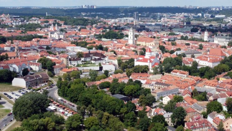 Litvanya’nın başkenti Vilnius’ta görülen şüpheli İHA paniğe neden oldu