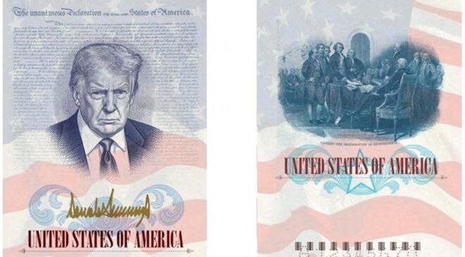 ABD’de Trump portreli pasaport dönemi