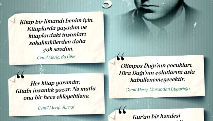 Hayatını Türk irfanına adayan mütefekkir: Cemil Meriç