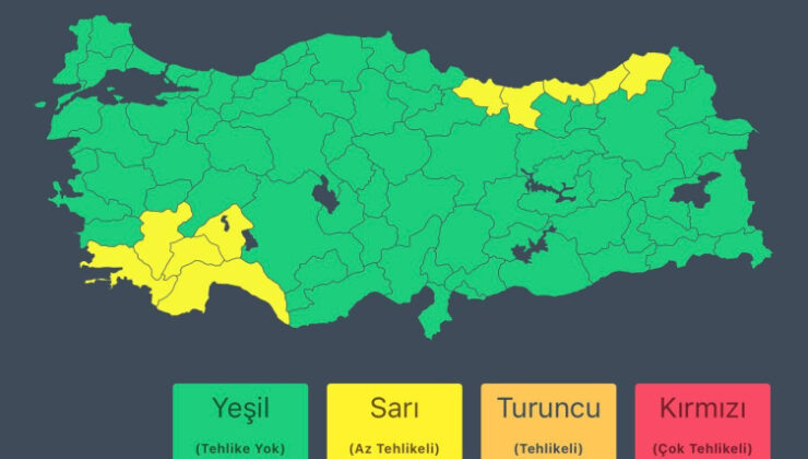 10 il için “sarı” alarm: Kuvvetli yağış bekleniyor