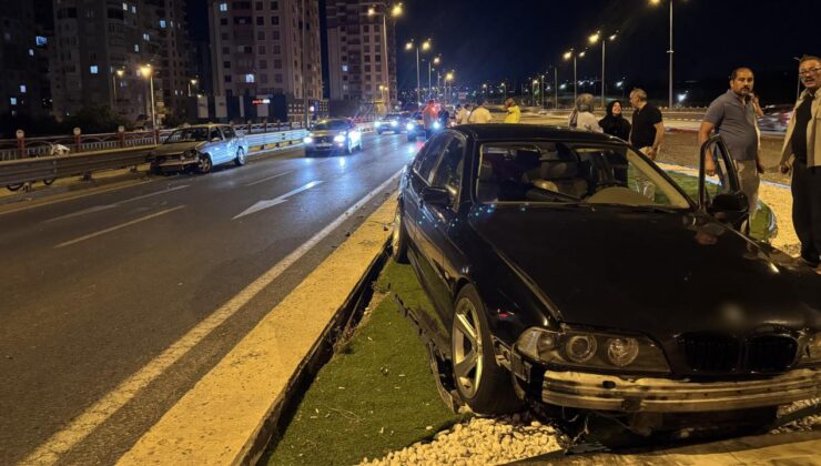 Kayseri’de zincirleme trafik kazası: 2 kişi yaralandı