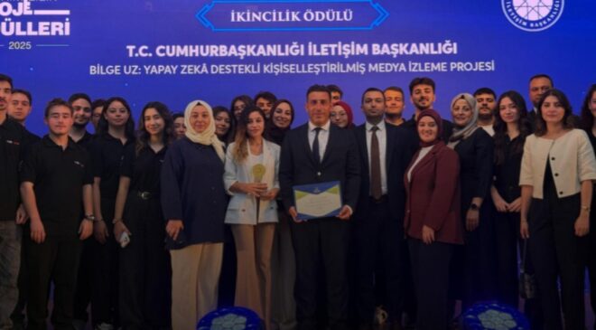 "Bilge Uz: Yapay Zeka Destekli Kişiselleştirilmiş Medya İzleme" projesine ödül