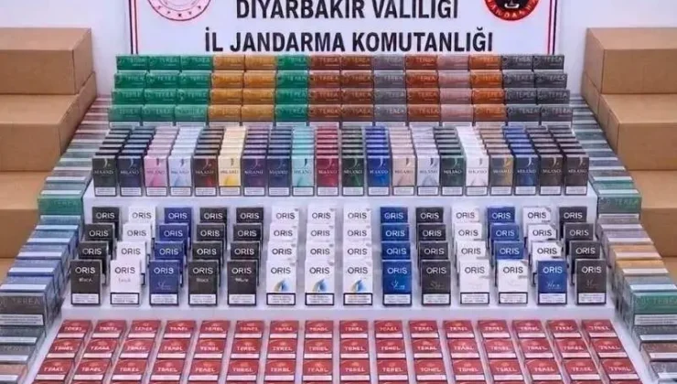 Diyarbakır’da 12 bin 748 paket kaçak sigaraya el konuldu