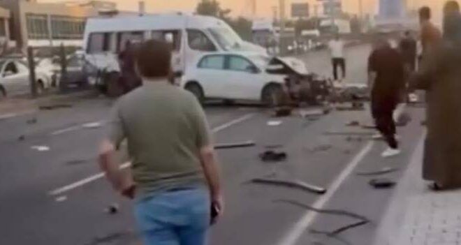 Diyarbakır’da motosiklet ile iş makinesi çarpıştı: 1 ölü