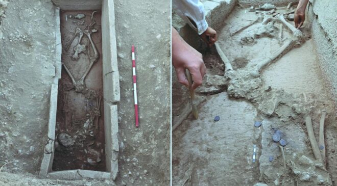 Aspendos'ta 2 bin 400 yıllık güreşçi mezarı keşfedildi