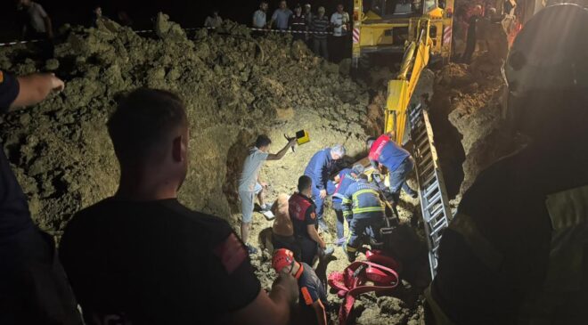 Bartın’da toprak altında kalan 2 kişi kurtarıldı