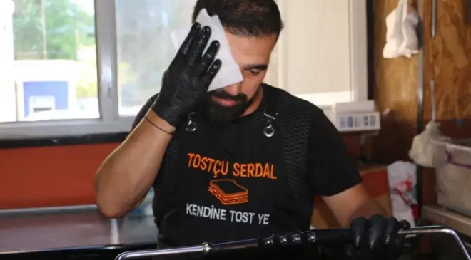 Diyarbakır’da kavurucu sıcakta tost mesaisi