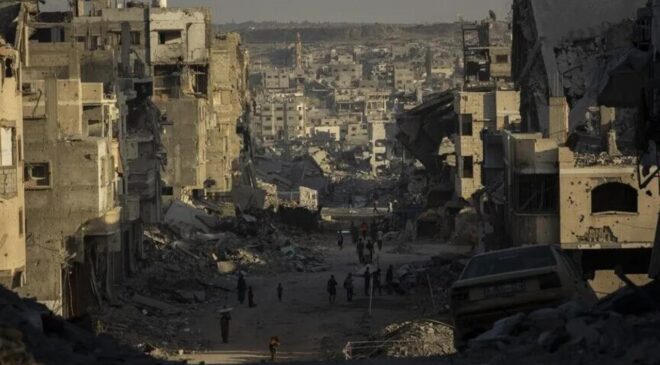 Katil İsrail’in ateşkese rağmen Gazze Şeridi’ne saldırıları devam ediyor