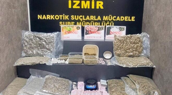 Zehir tacirlerine dağıtılacak uyuşturucular ele geçirildi