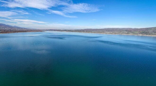 Sapanca’da su seviyesi geçen yılın 11 santimetre üzerine çıktı