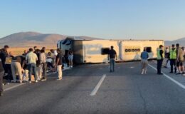 Kütahya’da yolcu otobüsü devrildi: 31 yaralı