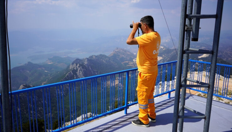 Akçal Kulesi’nden 3 ilin ormanlarına 7/24 gözetim