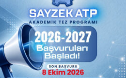 SAYZEK Akademik Tez Programı başvuruları başladı
