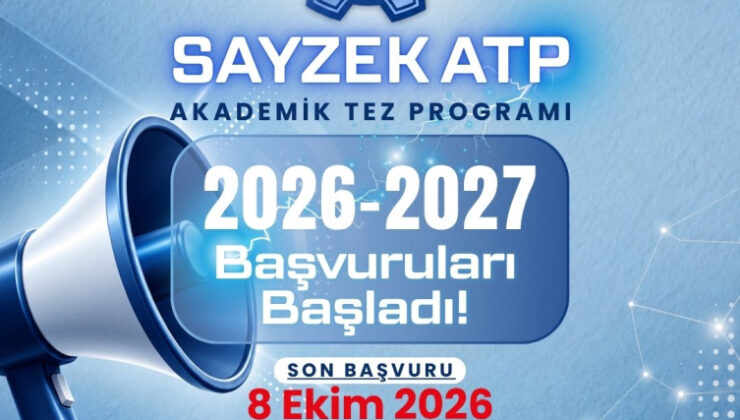 SAYZEK Akademik Tez Programı başvuruları başladı
