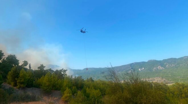 Antalya’da orman yangını: Havadan ve karadan müdahale ediliyor