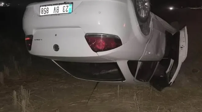 Diyarbakır’da otomobil tarlaya uçtu: 1 yaralı