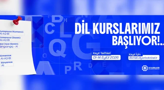 Diyarbakır’da Kürtçe dil kursu başvuruları başladı