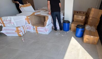 Mersin'de bir depoda 1 ton 250 kilogram uyuşturucu ele geçirildi