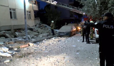 İstanbul’da 7 katlı bina kısmen çöktü