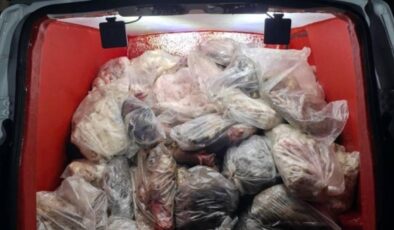 Diyarbakır’da sağlıksız 820 kilo iç yağı ve sakatat ele geçirildi