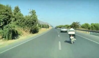 Denizli’de faciadan dönülen anlar araç kamerasında