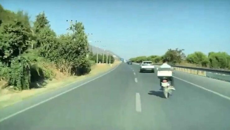Denizli’de faciadan dönülen anlar araç kamerasında